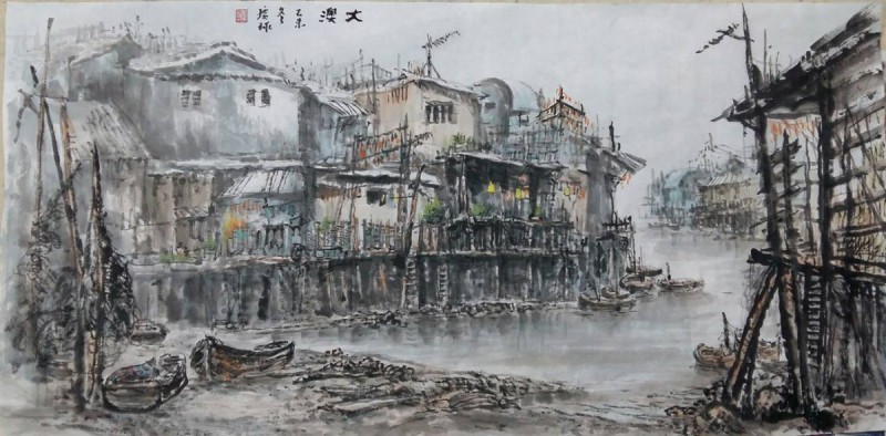 大澳水鄉..水墨畫